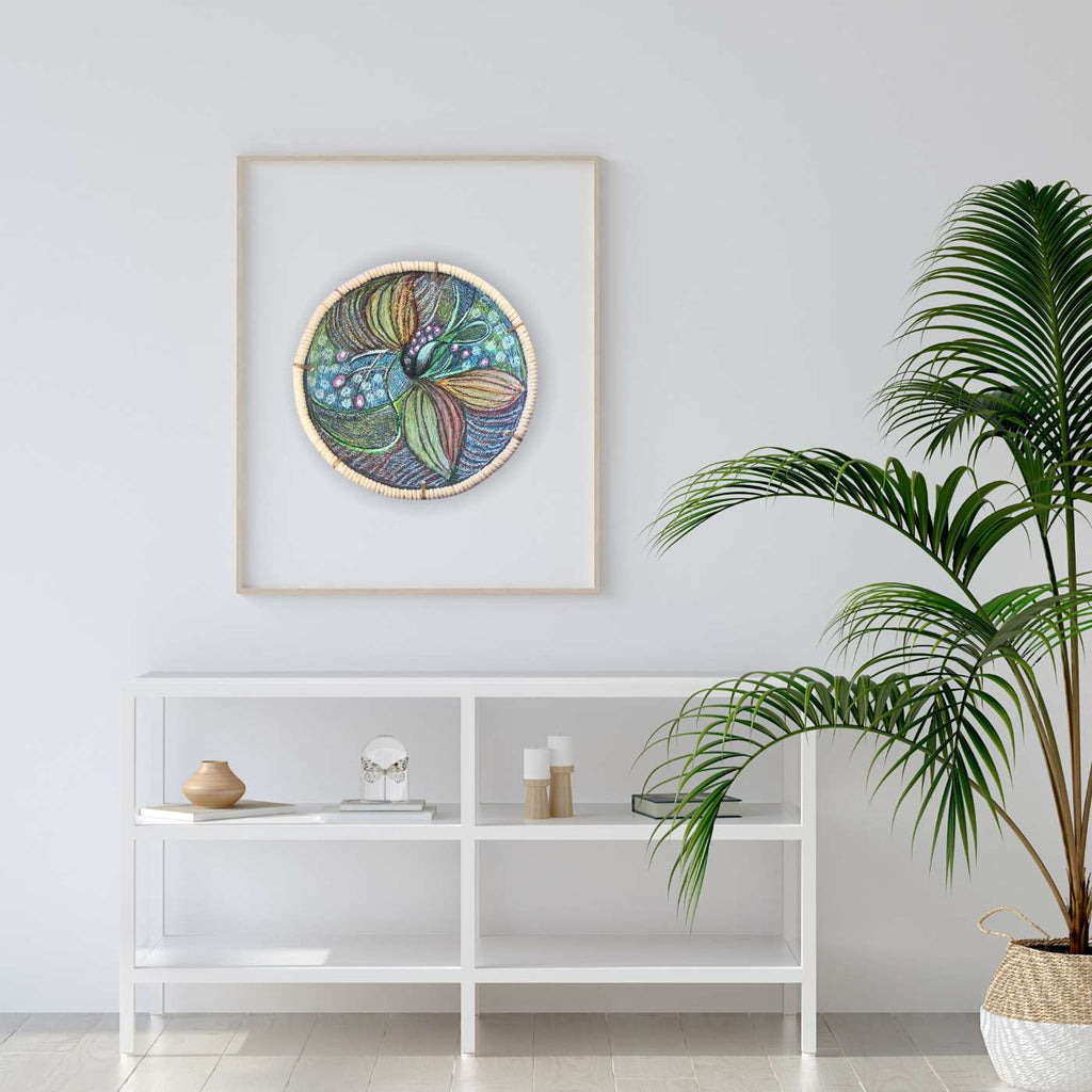 Prato Decorativo Para Parede Floral Orquídea