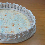 Bandeja Branca Com Trançado