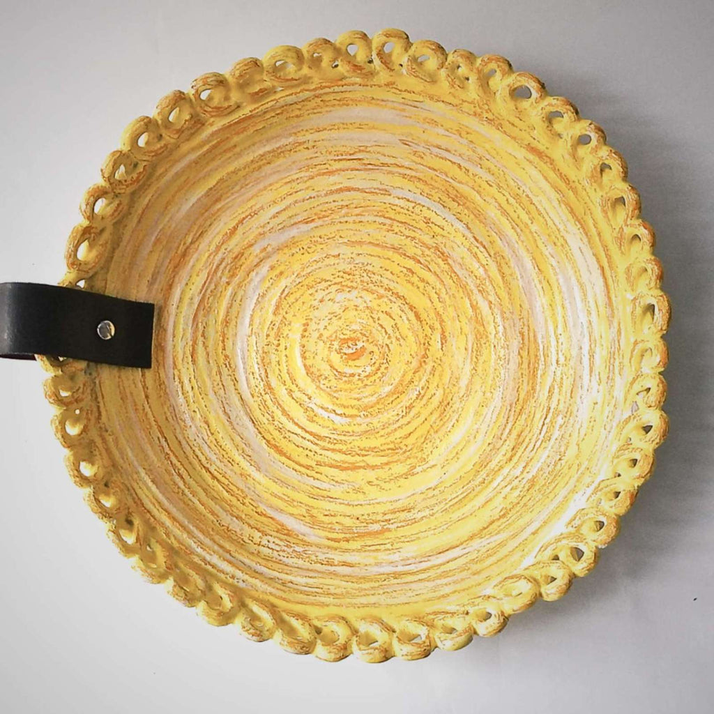 Bandeja Texturizada Amarela