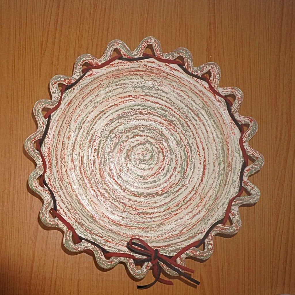 Bandeja Texturizada Com Couro