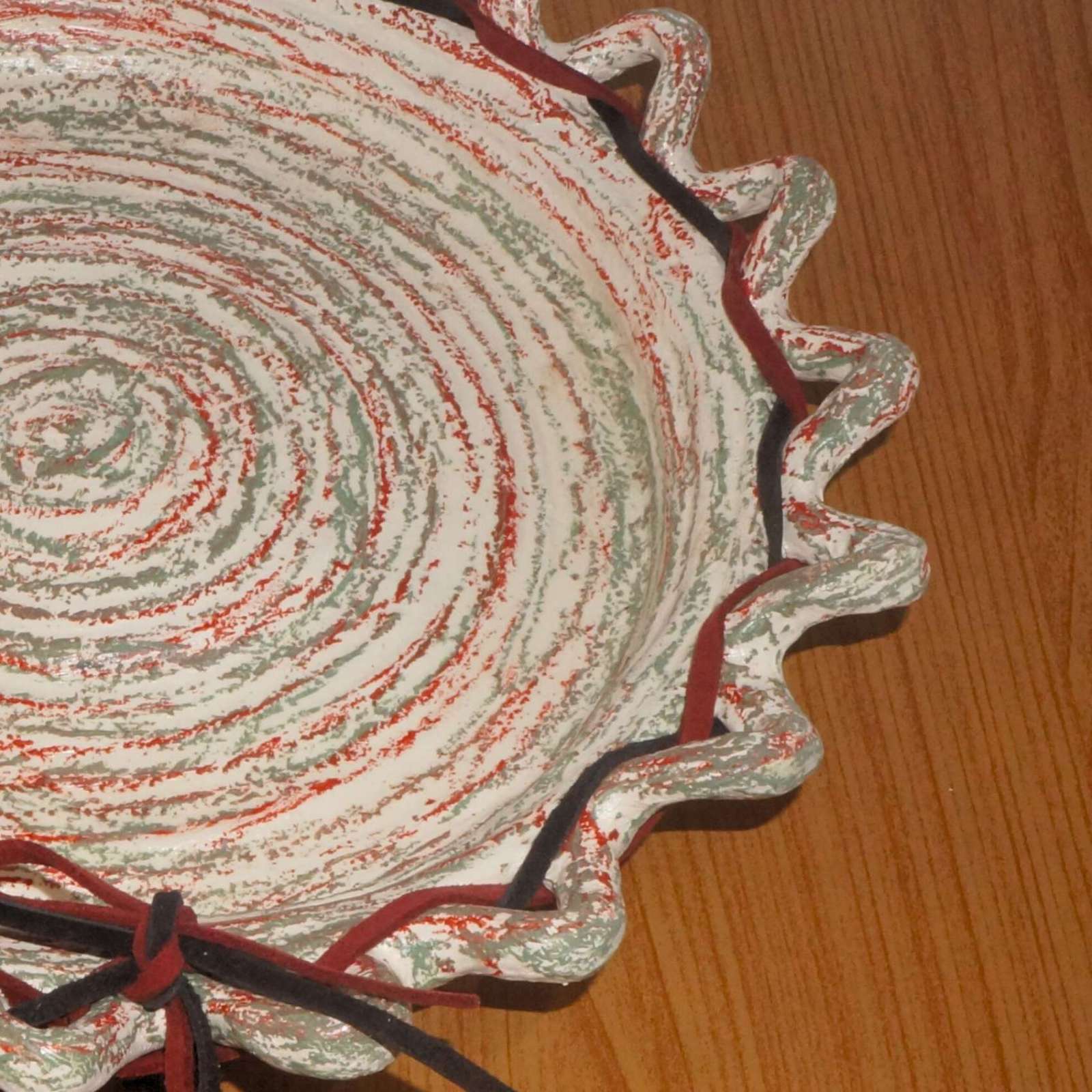 Bandeja Texturizada Com Couro