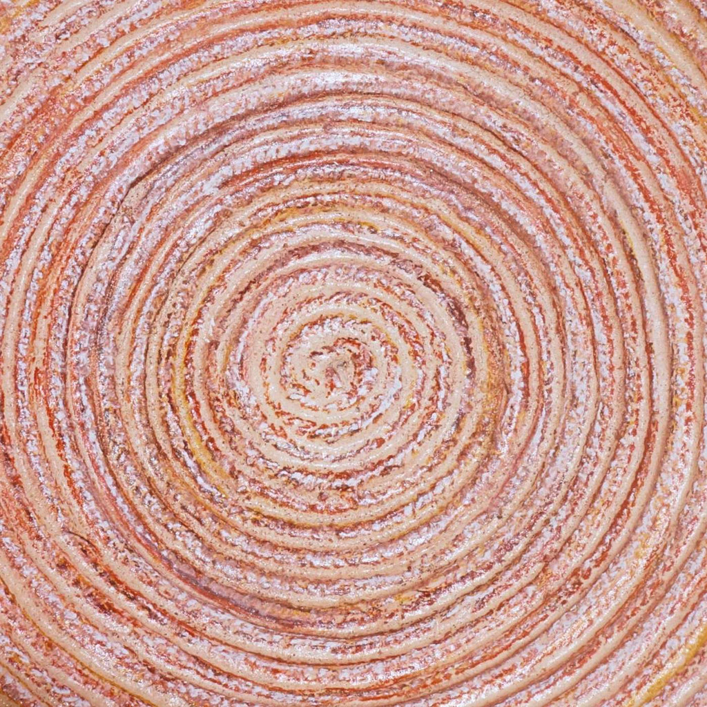 Cesto Decorativo De Cordão Bege Com Couro