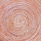 Cesto Decorativo De Cordão Bege Com Couro