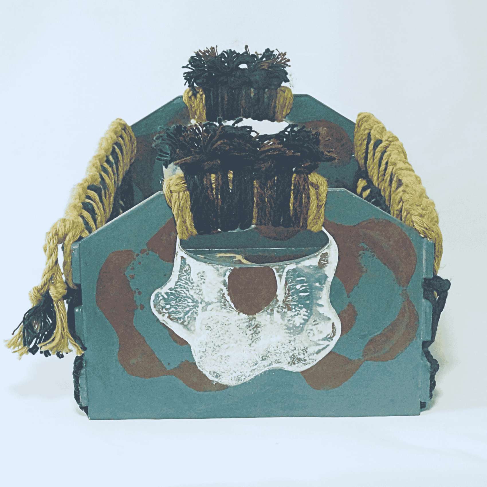 Cesto Organizador Com Estampa Floral