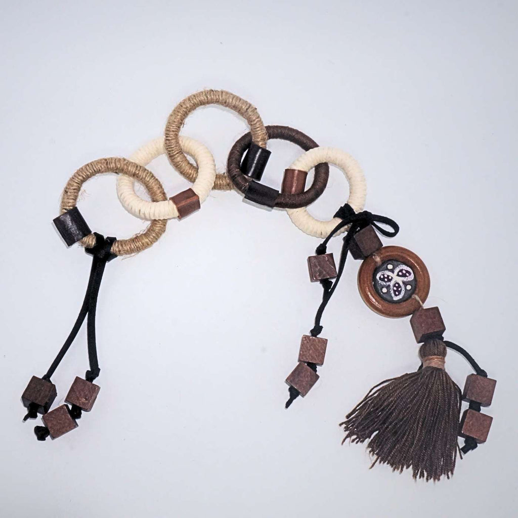 Colar De Mesa Rústico Floral