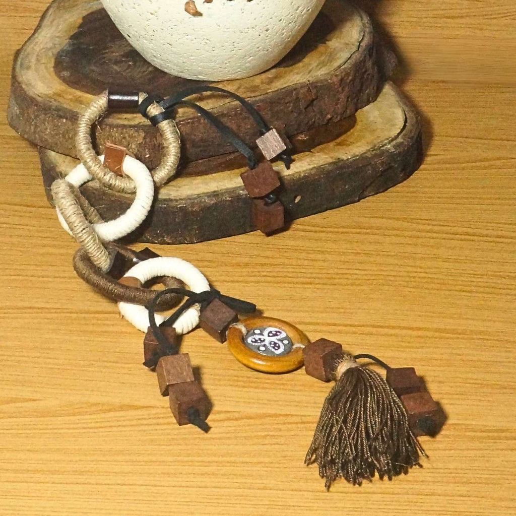 Colar De Mesa Rústico Floral