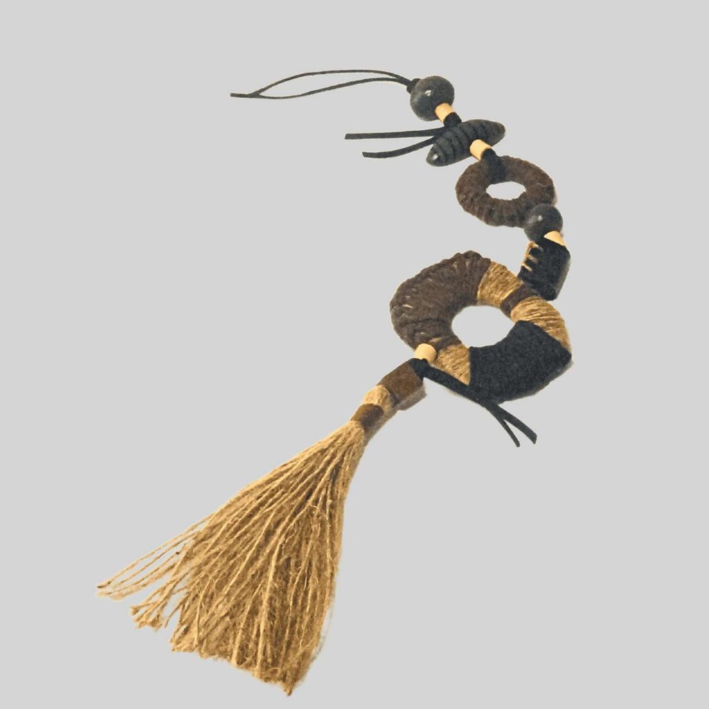 Colar De Mesa Rústico Com Juta