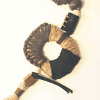 Colar De Mesa Rústico Com Juta