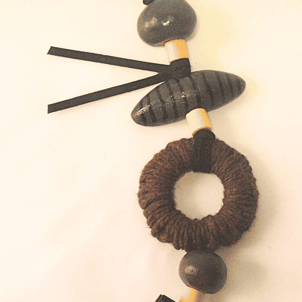 Colar De Mesa Rústico Com Juta