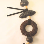 Colar De Mesa Rústico Com Juta