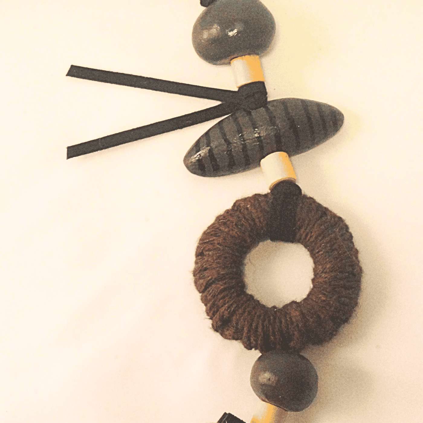 Colar De Mesa Rústico Com Juta