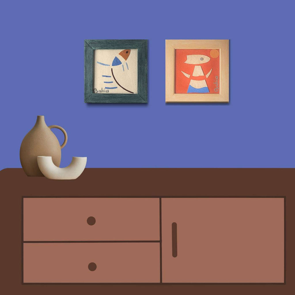 Quadro Decorativo Figura Abstrata Pássaro