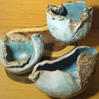 Vaso Rústico Drusa Azul