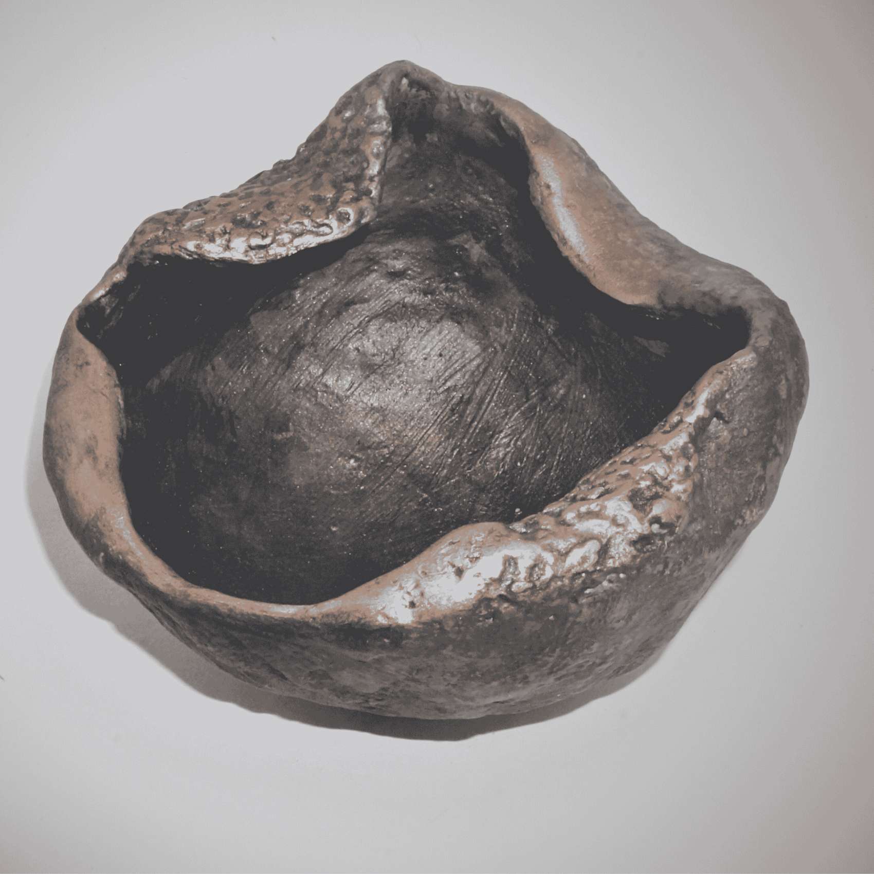 Vaso Decorativo Concha Com Efeito Rústico