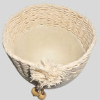 Cachepot Decorativo Boho Granilite Bege