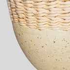 Cachepot Decorativo Boho Granilite Bege