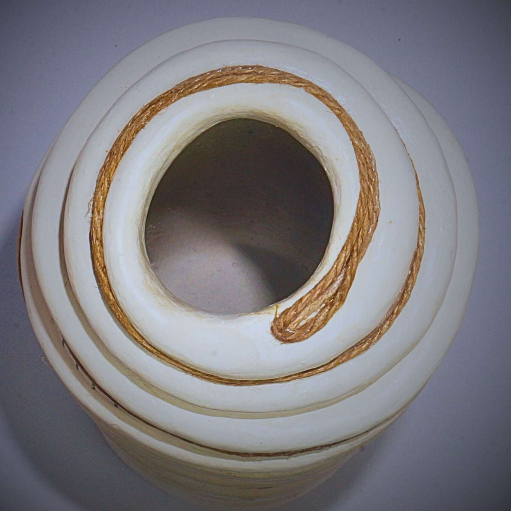 Vaso Decorativo Tubo Com Grafismos