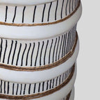 Vaso Decorativo Tubo Com Grafismos