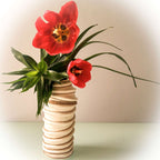 Vaso Decorativo Tubo Com Grafismos