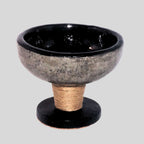 Castiçal Decorativo Preto Com Juta