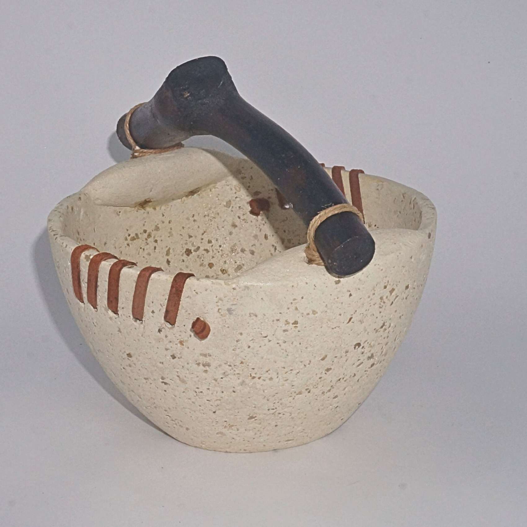 Cachepot Granilite Bege Rústico