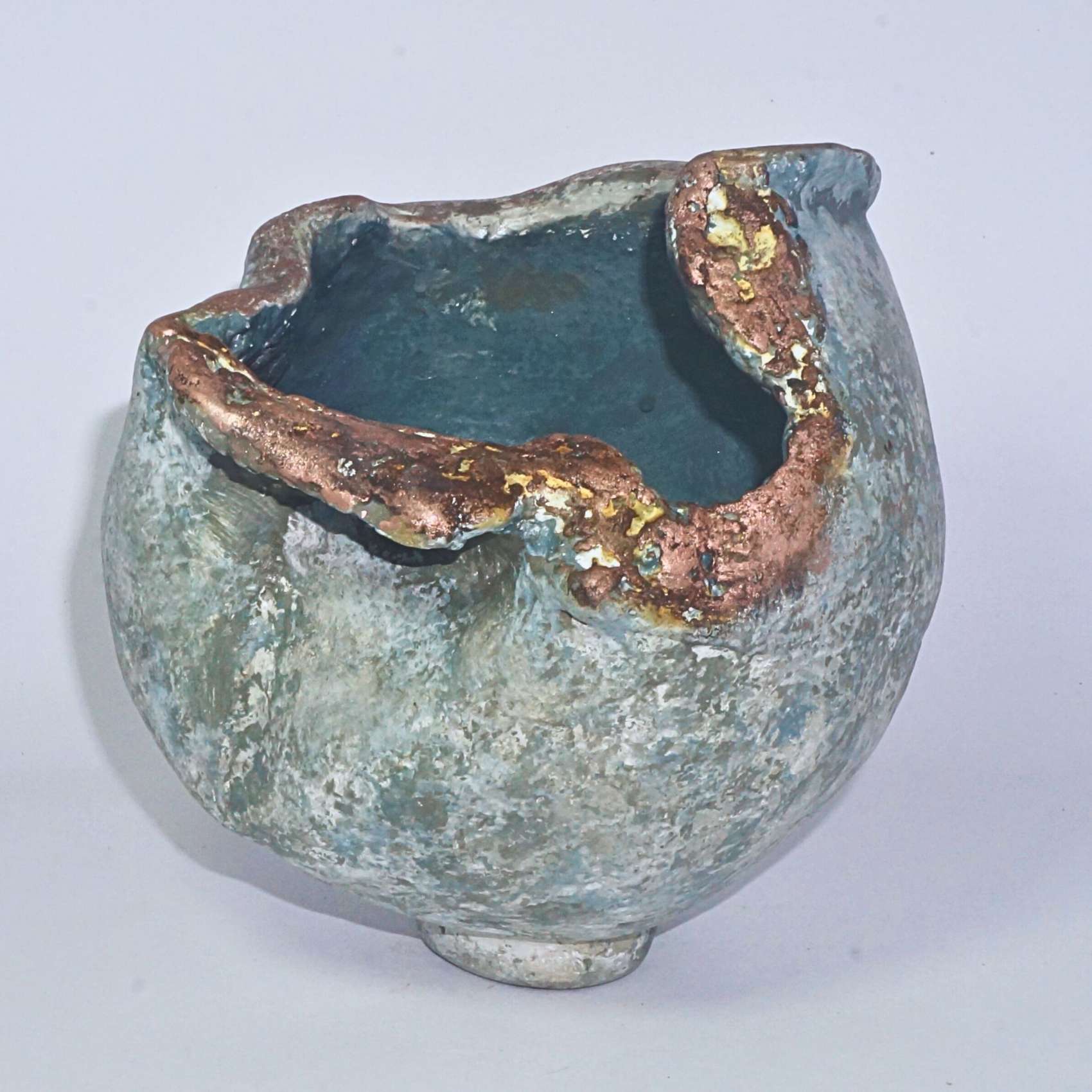 Vaso Rústico Fragmento Azul