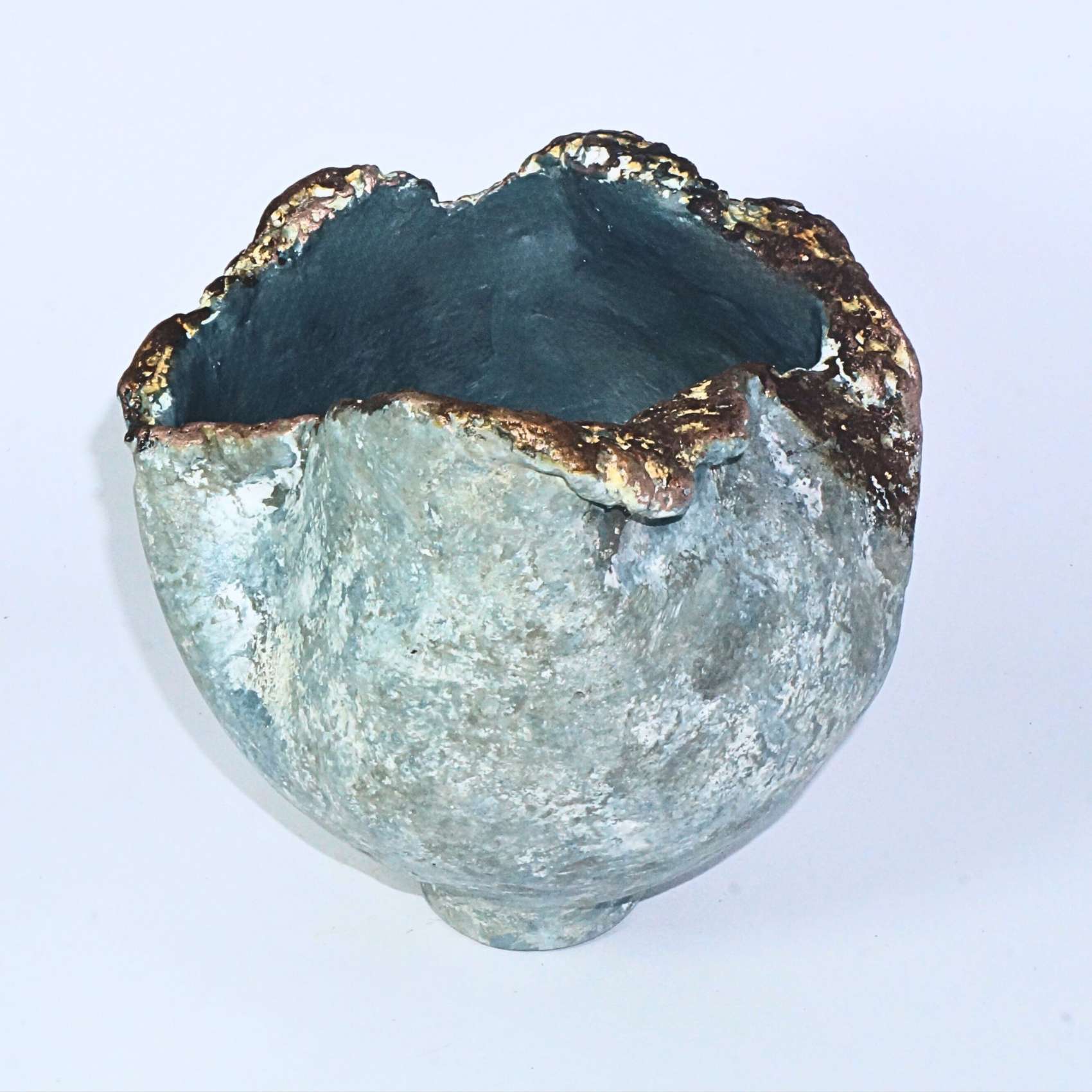 Vaso Rústico Fragmento Azul