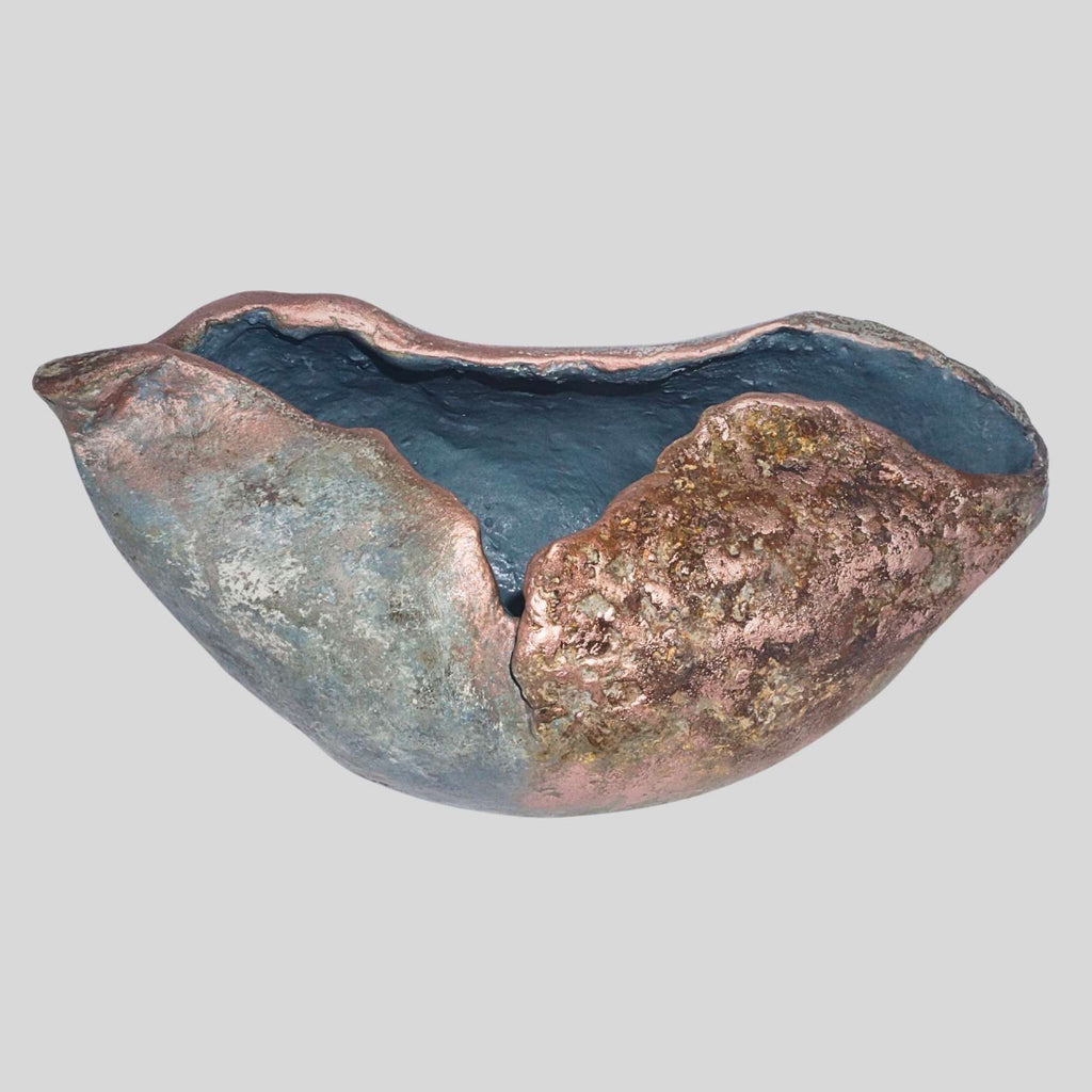 Vaso Rústico Texturizado Concha