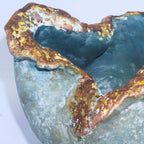 Vaso Rústico Drusa Azul