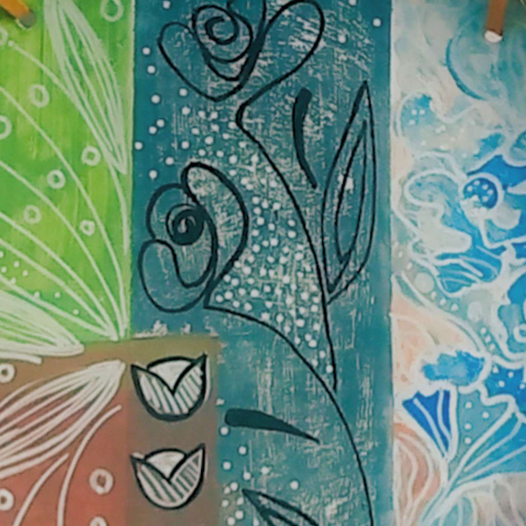 Prato Decorativo De Parede Floral Azul