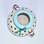 Vaso Poá Branco e Preto