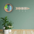 Prato Decorativo De Parede Floral Azul