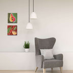 Placa Decorativa De Parede Fruta Estilizada Pera