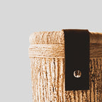 Vaso Tubo Texturizado Ocre