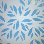 Prato Decorativo Centro De Mesa Floral Azul