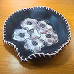 Prato Centro De Mesa Floral Marrom