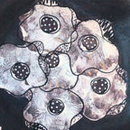 Prato Centro De Mesa Floral Marrom