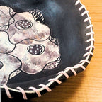 Prato Centro De Mesa Floral Marrom