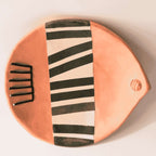 Prato Abstrato Decorativo Peixe