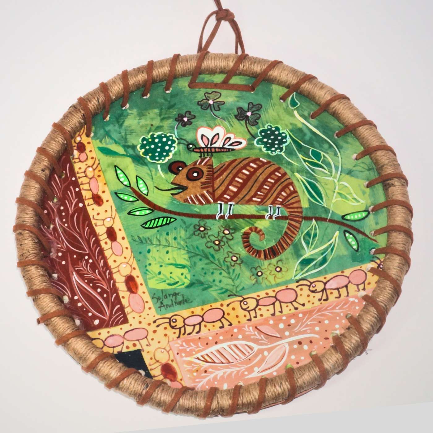 Prato Decorativo De Parede Camaleão