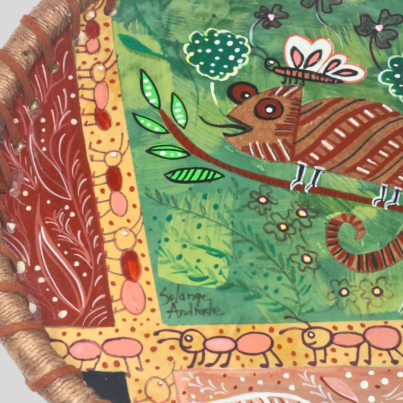 Prato Decorativo De Parede Camaleão