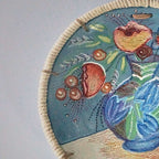 Prato Decorativo De Parede Vaso De Flores