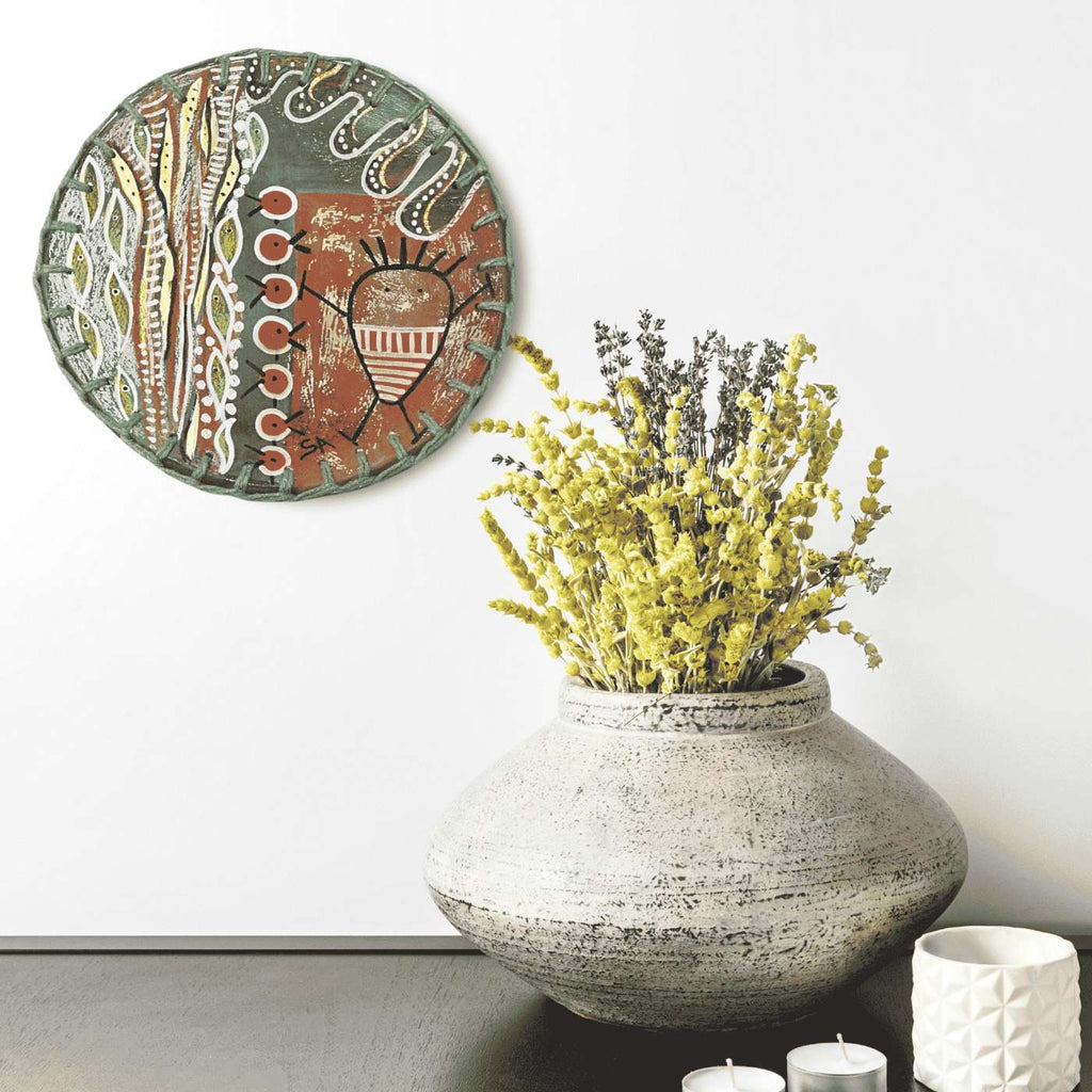 Prato Decorativo De Parede Arte Rupestre