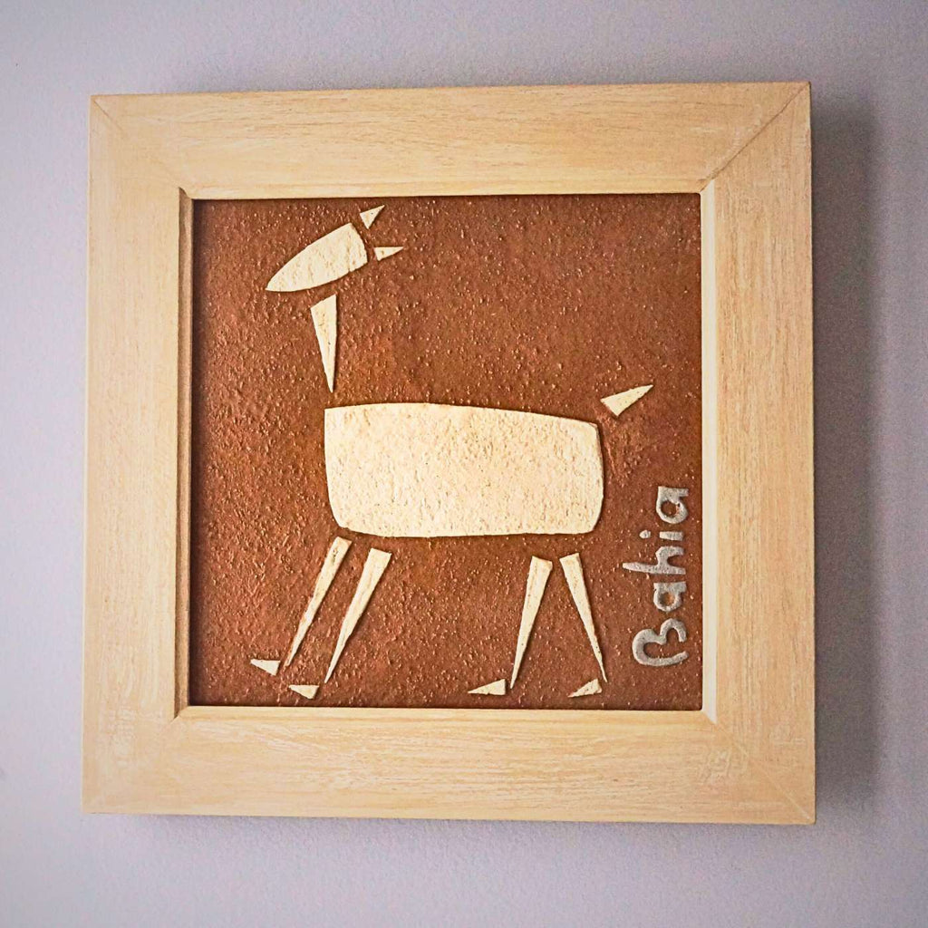 Quadro Texturizado Figura De Animal