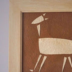 Quadro Texturizado Figura De Animal