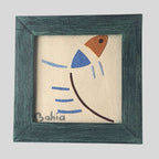 Quadro Texturizado Figura De Peixe