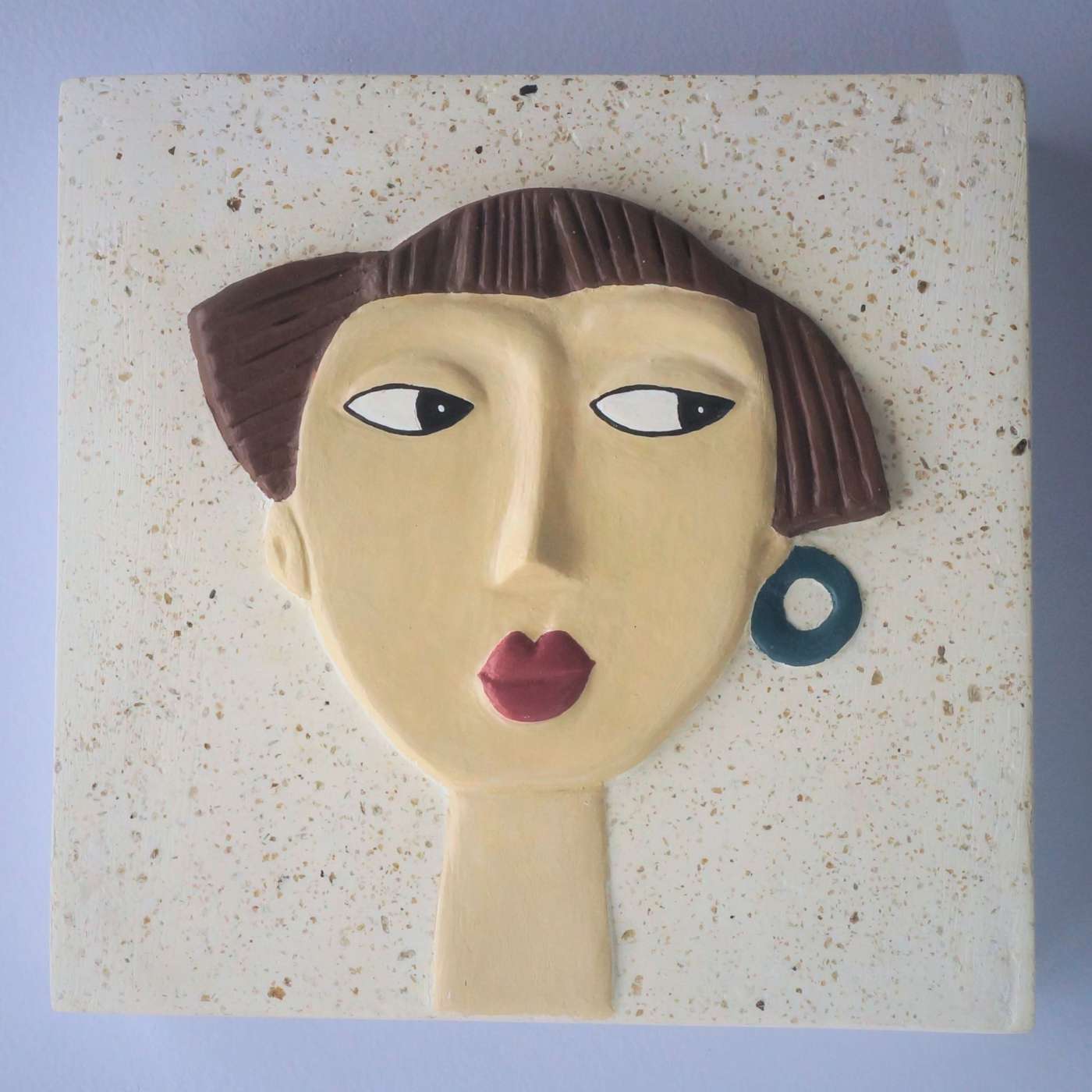 Placa Decorativa De Parede Figura Feminina