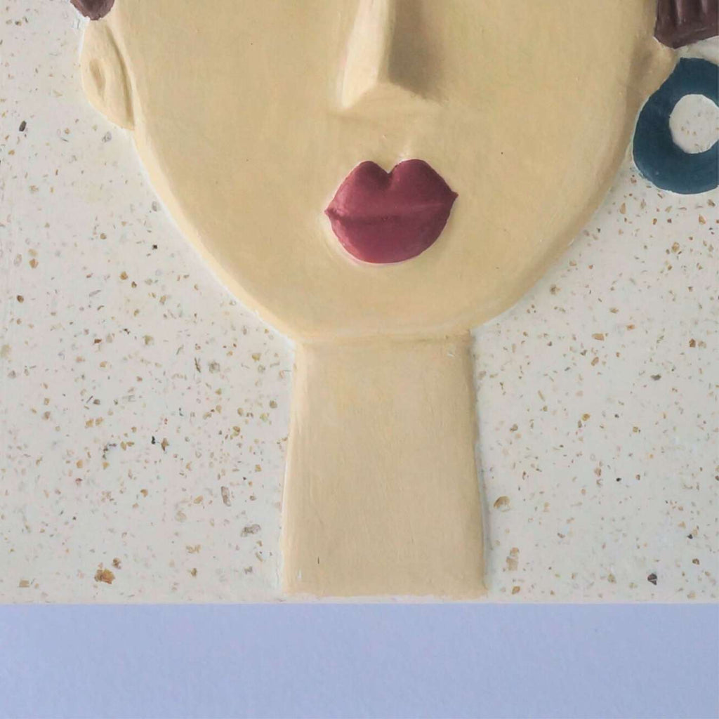 Placa Decorativa De Parede Figura Feminina