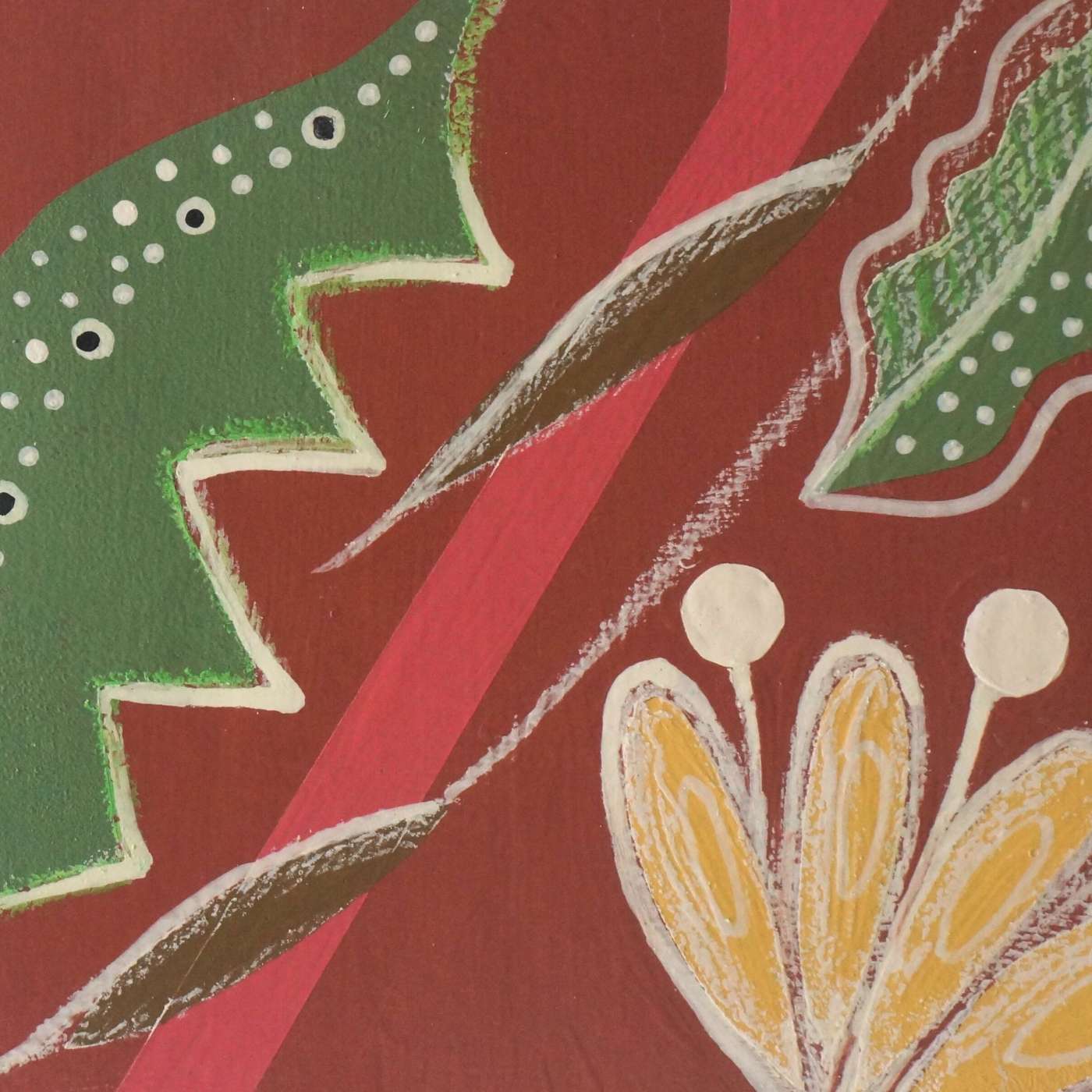 Placa Decorativa  Abstrata De Parede Floral