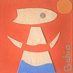 Quadro Decorativo Figura Abstrata Pássaro